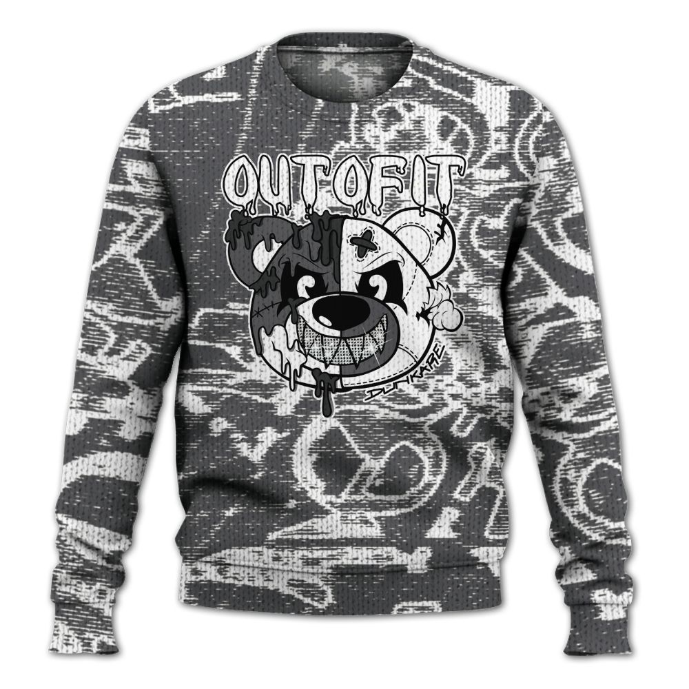 Knitted Sweater To Match White Thunder 4s - Out Of It Bear Avant-Garde