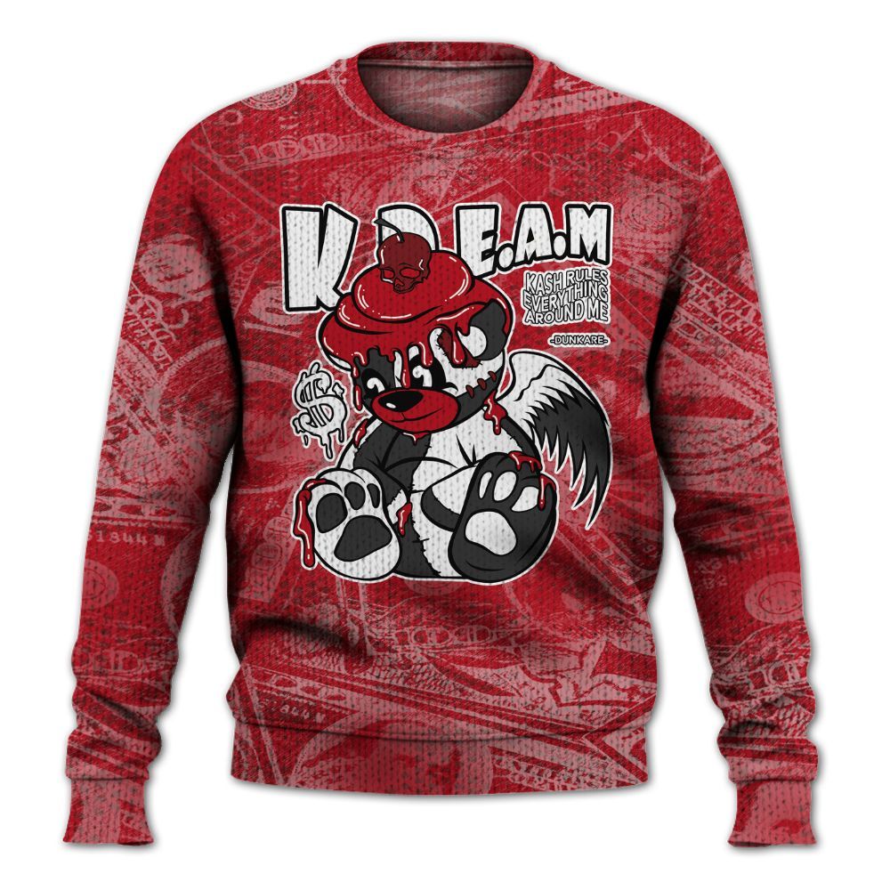 Knitted Sweater To Match Bred Velvet 11s - Loot Bear