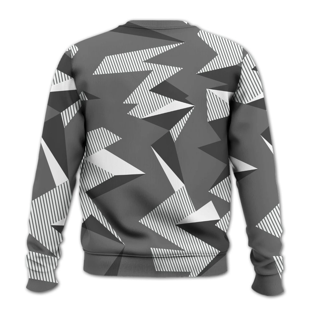 Sweatshirt To Match Retro Stealth 12s - Geometric Camouflage Pattern All Over Print