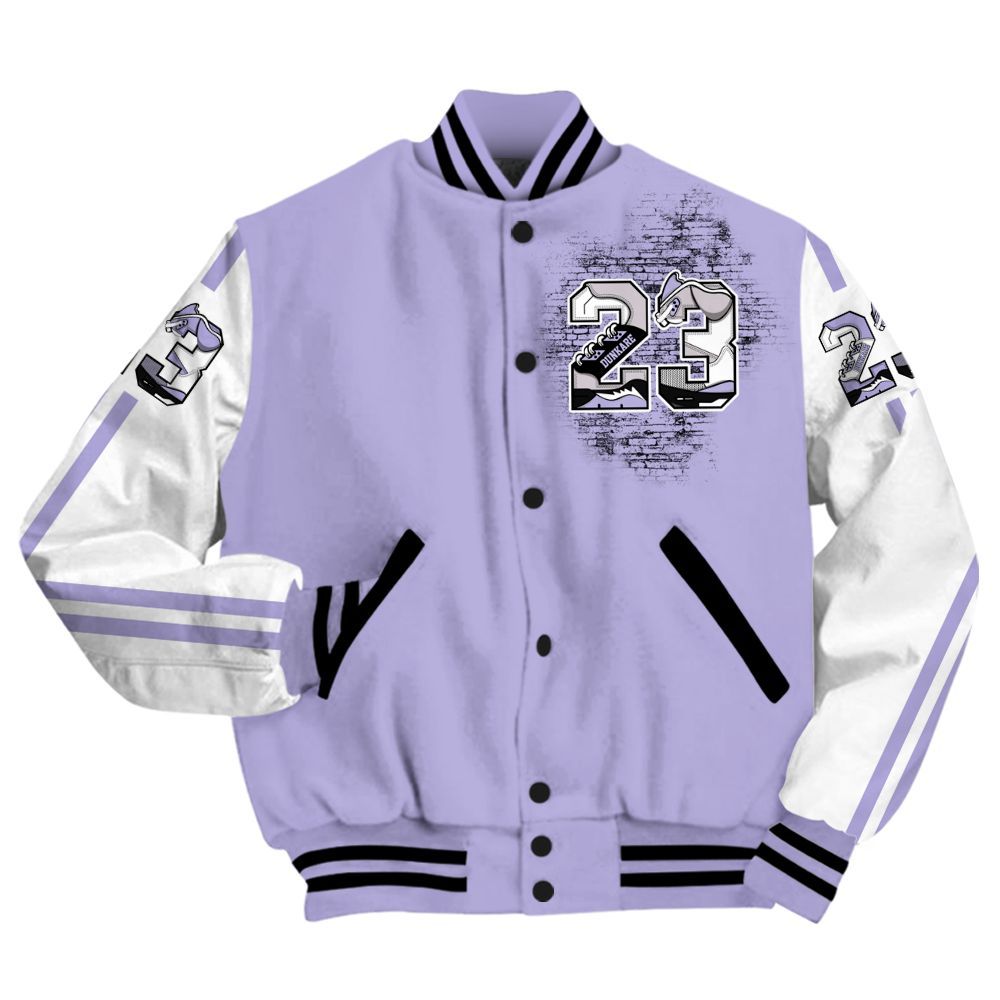 Varsity Jacket To Match Low Pure Violet 11s - Custom Name Number 23 5s All Over Print
