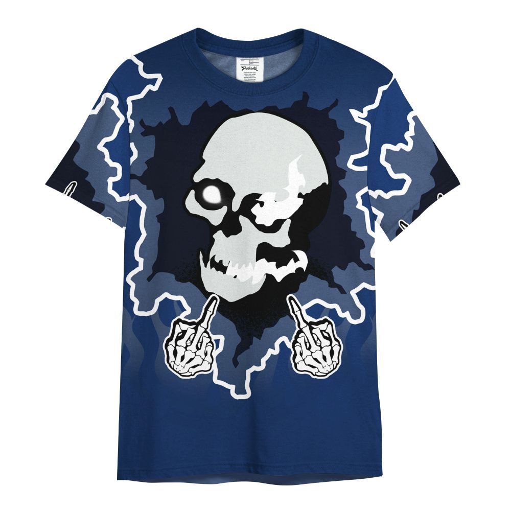 Shirt To Match High OG Deep Royal Blue 1s - F Around Find Out Graphic Trapped All Over Print