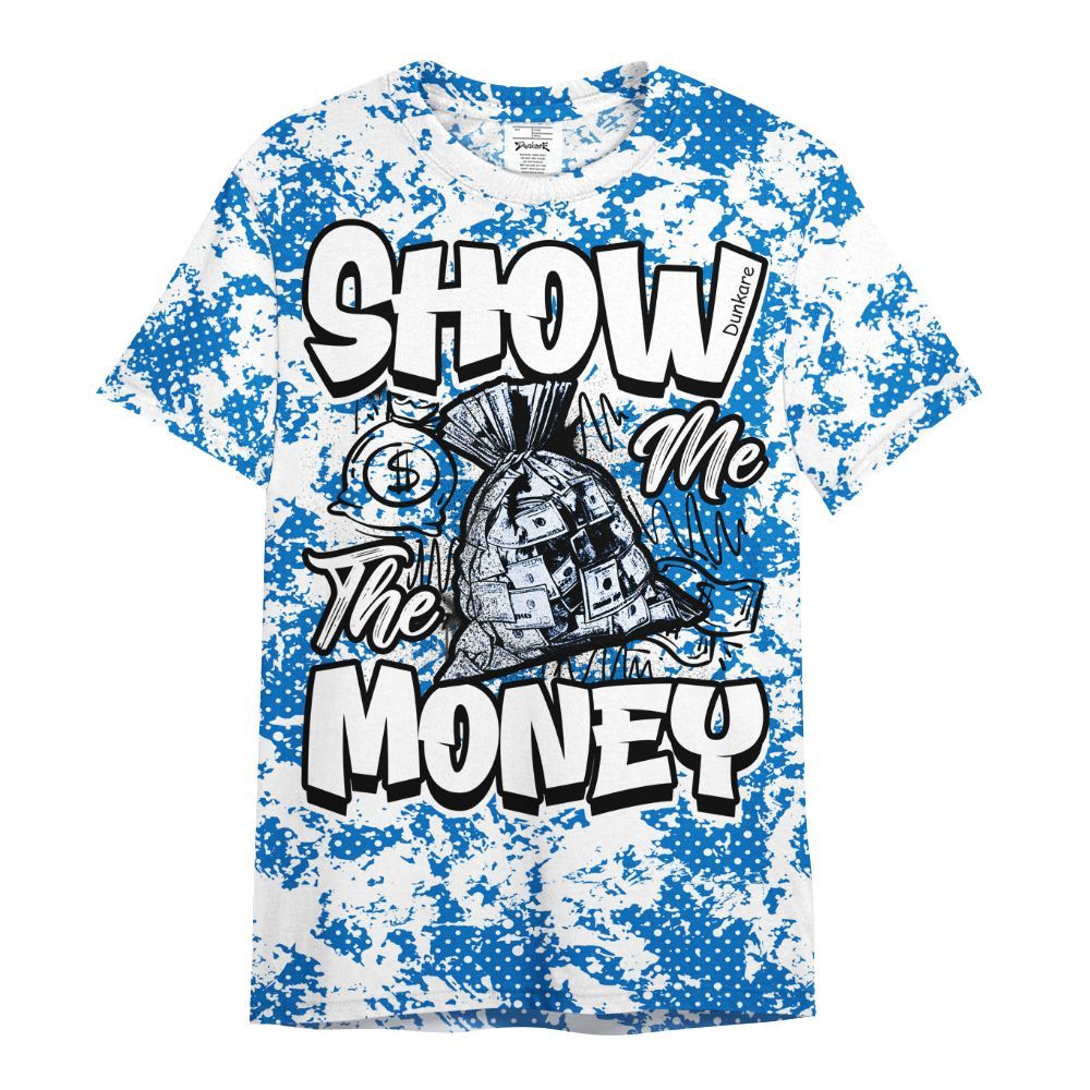 Shirt To Match Blueberry 12s - Show Me The Money Retro All Over Print