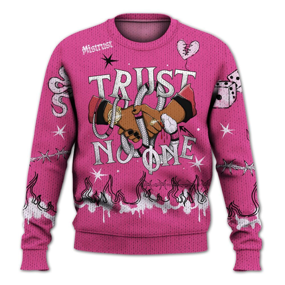Knitted Sweater To Match KD 4 Aunt Pearl - Trust No One Snake-Bite Doodle Crayon