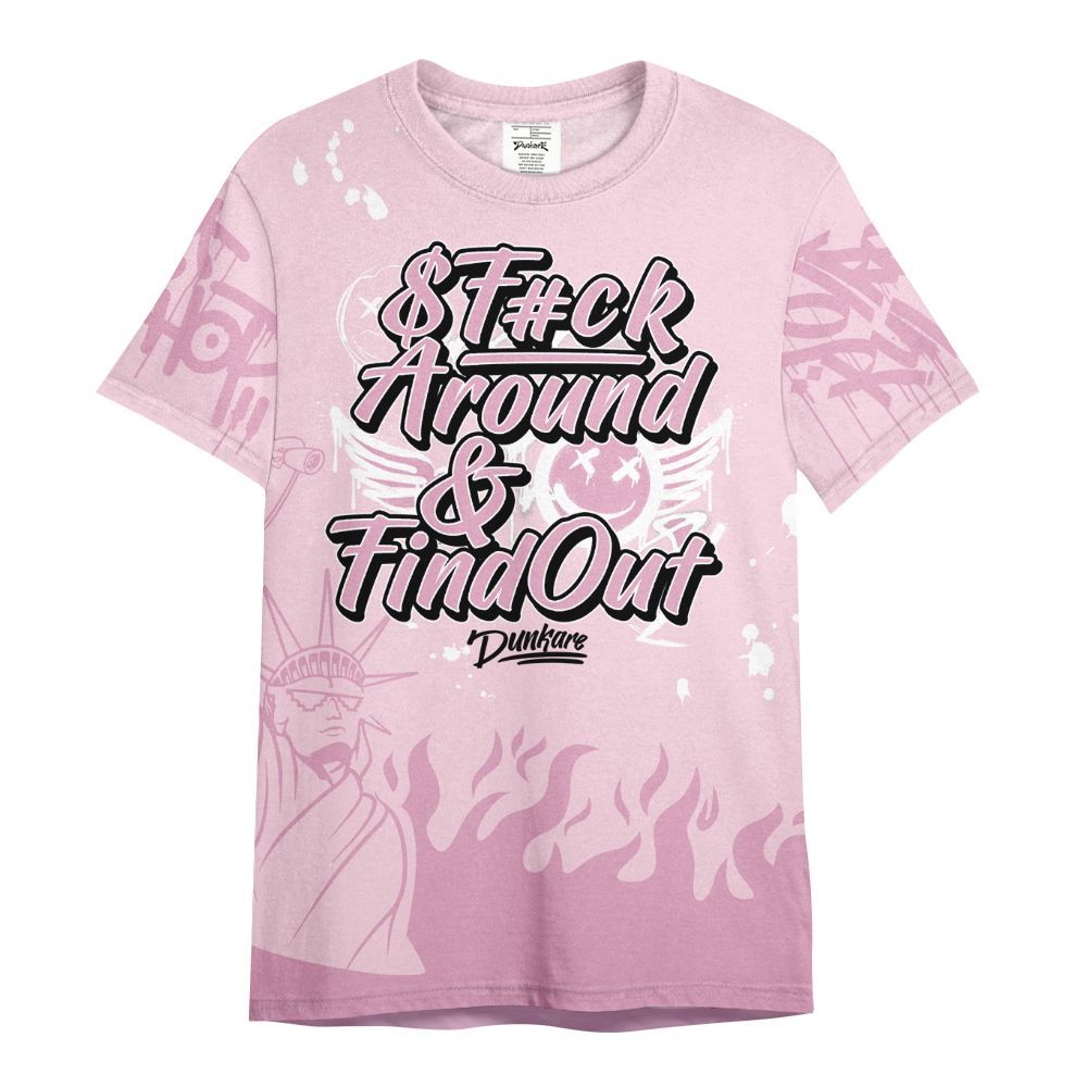 Shirt To Match Orchid 4s - Graphic Fck Around Find Out All Over Print