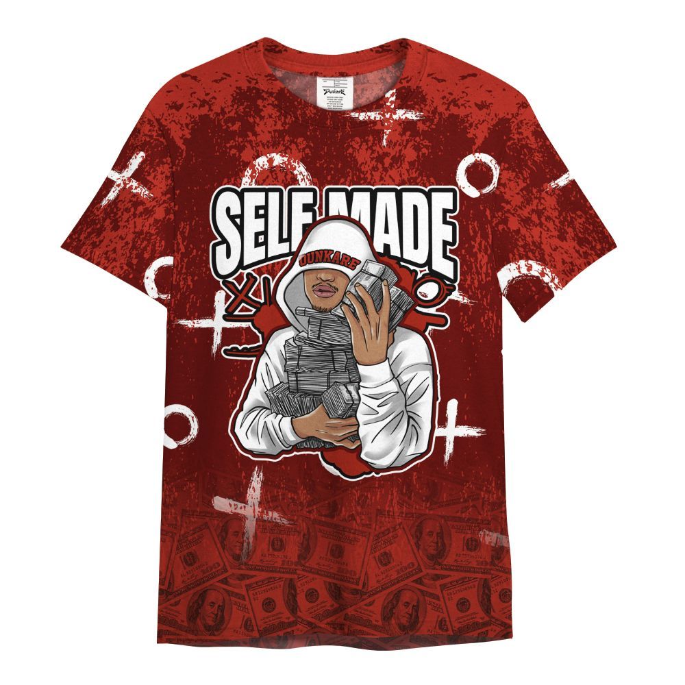 Shirt To Match SP Firewood Orange 4s - Selfmade Unique Drip All Over Print