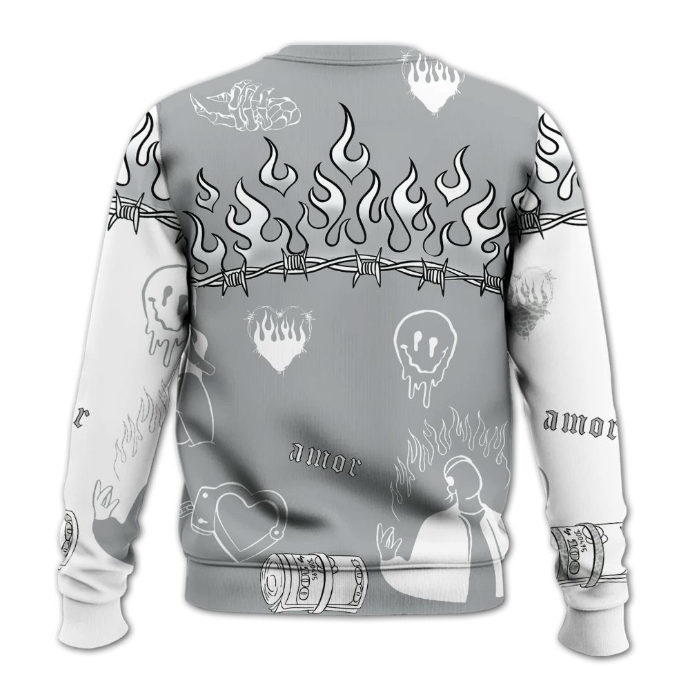 Sweatshirt To Match Retro Pure Money 3s - Snake Trust No One All Over Print