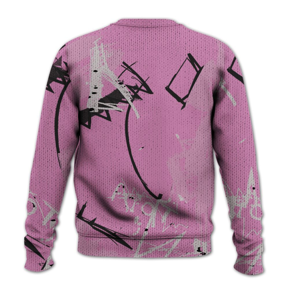 Knitted Sweater To Match Neutral Grey Black White Orchid 4s - Allen Answer Skeleton Messyz