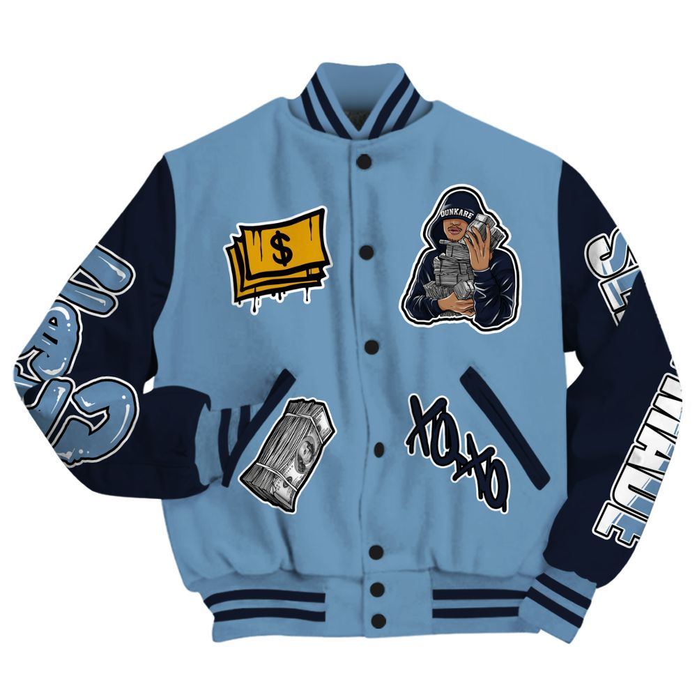 Varsity Jacket To Match High OG First In Flight 1s - Selfmade Unique All Over Print