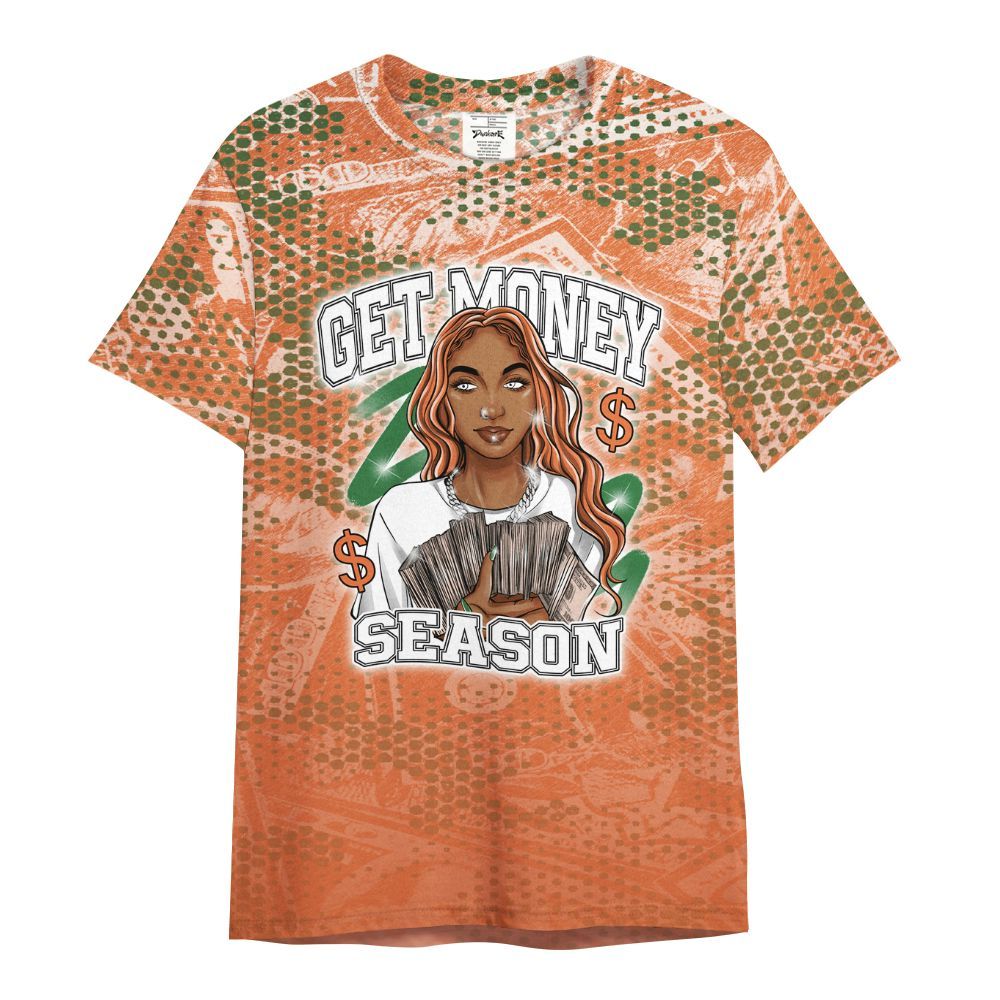 Shirt To Match Low Miami 5s - Get Moneys Season Banknote All Over Print
