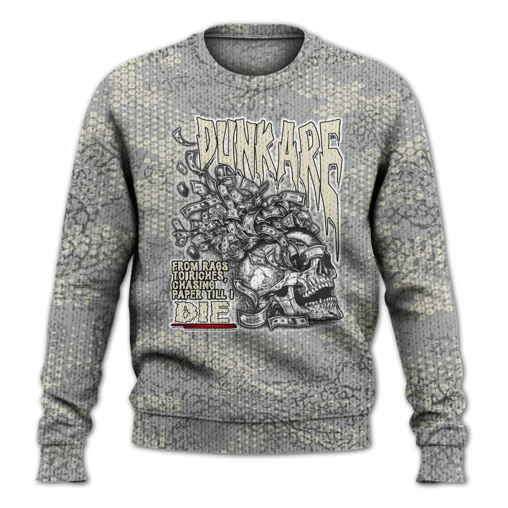 Knitted Sweater To Match Cement Grey 3s - From Rags To Riches