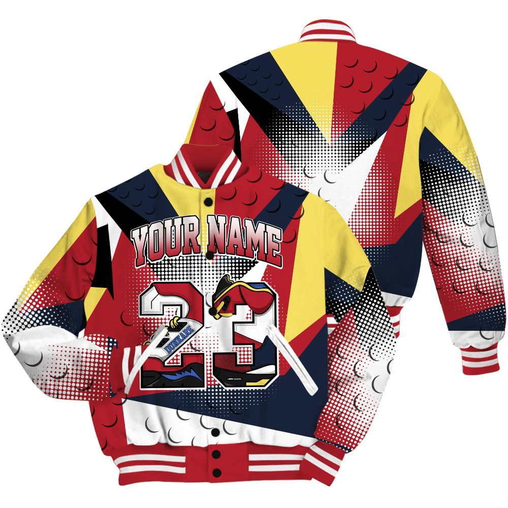 Varsity Jacket To Match Dunk Low COJP What The 2024 Shirt, Poly Custom Name Number 23 5s All Over Print