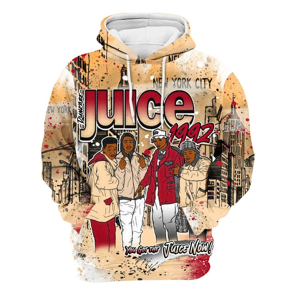 Hoodie To Match Retro Pizza GS 4s - You Got The Juice All Over Print