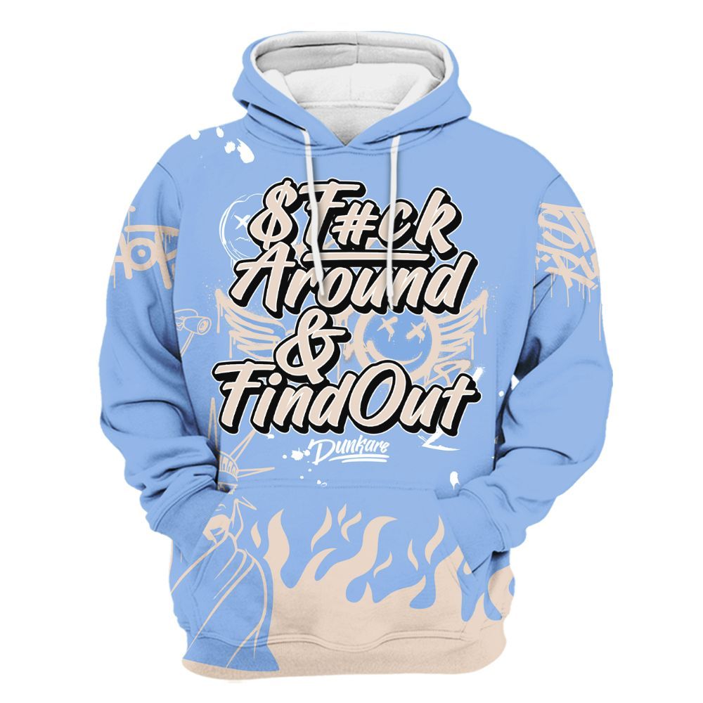 Hoodie To Match Air Max 1 Royal Pulse - Graphic Fck Around Find Out All Over Print