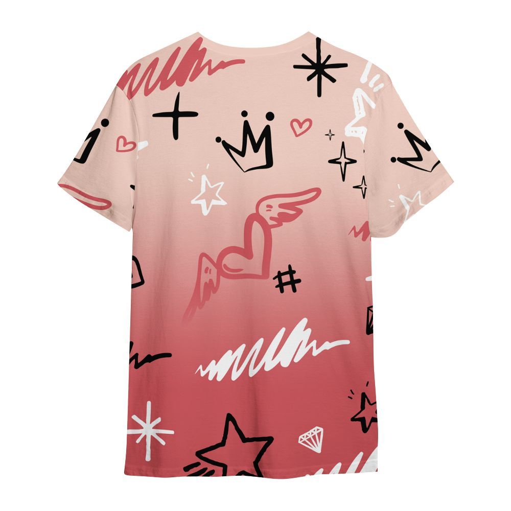 Shirt To Match Washed Coral 2s Shirt, Rise Shine Hustle Grind All Over Print