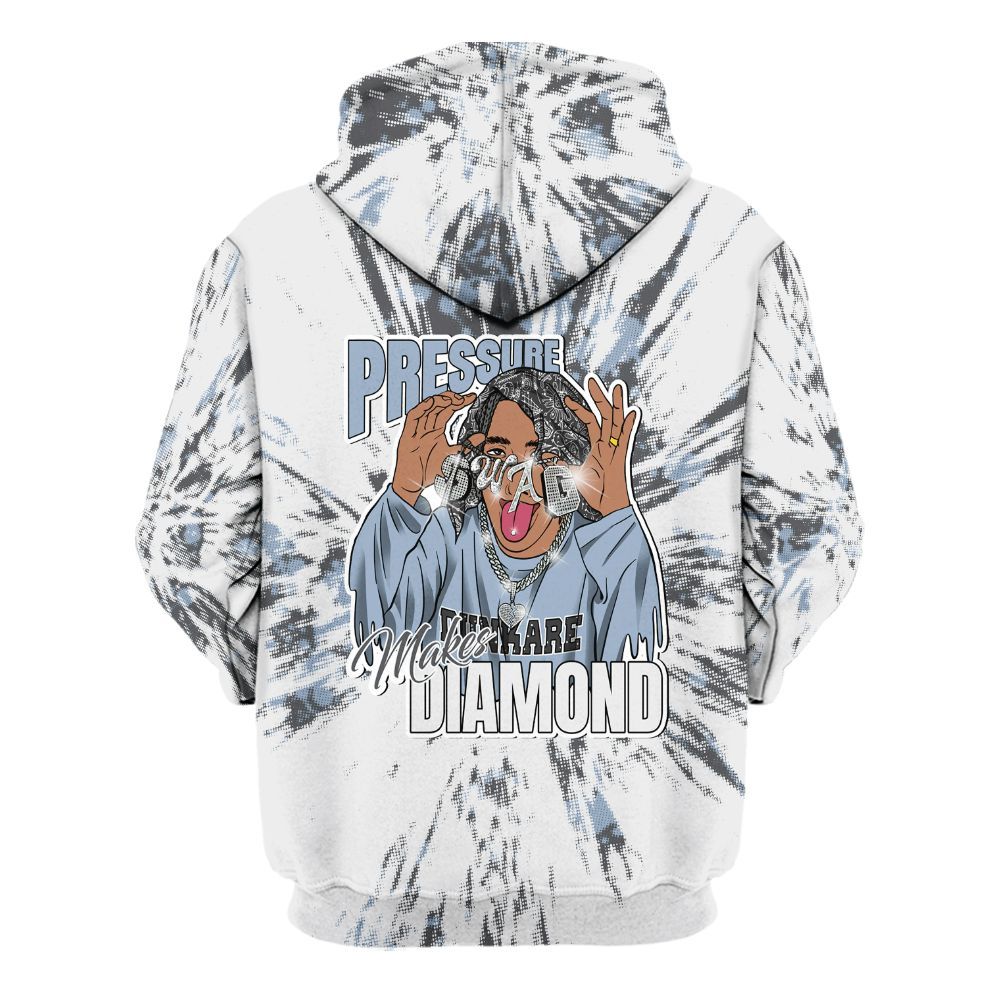 Hoodie To Match Reverse Black White 6s - Pressures Makes Hoodie To Match Lux All Over Print