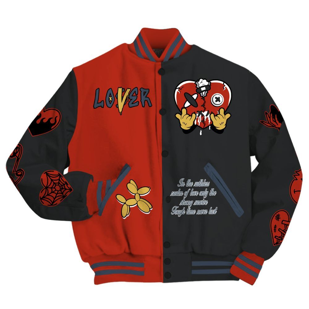 Varsity Jacket To Match Low Lucky Cat 1s - Loser Lover Heartbreak All Over Print
