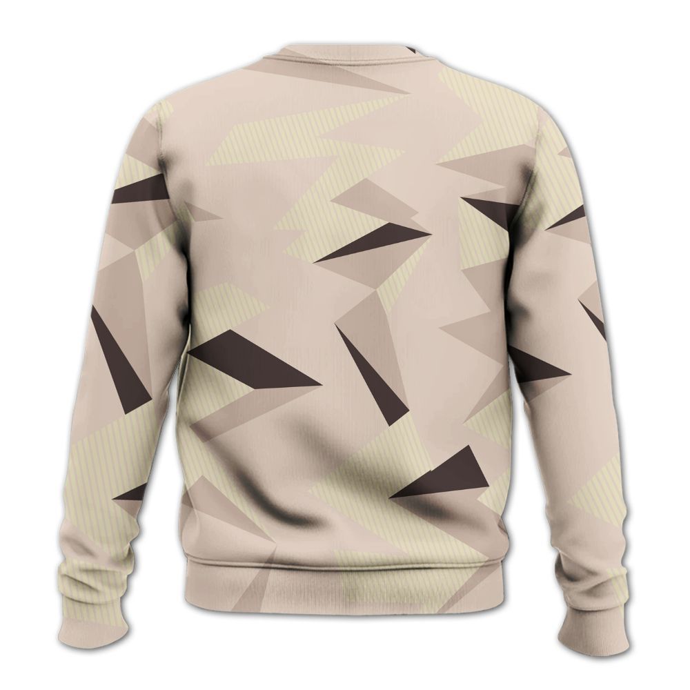 Sweatshirt To Match A Ma Maniere X Fossil Stone 4s - Geometric Camouflage Pattern All Over Print