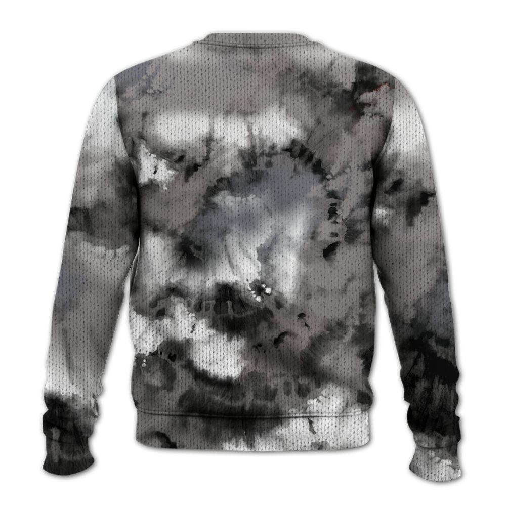 Knitted Sweater To Match Cool Grey 11s - God Blessed Tie Dye