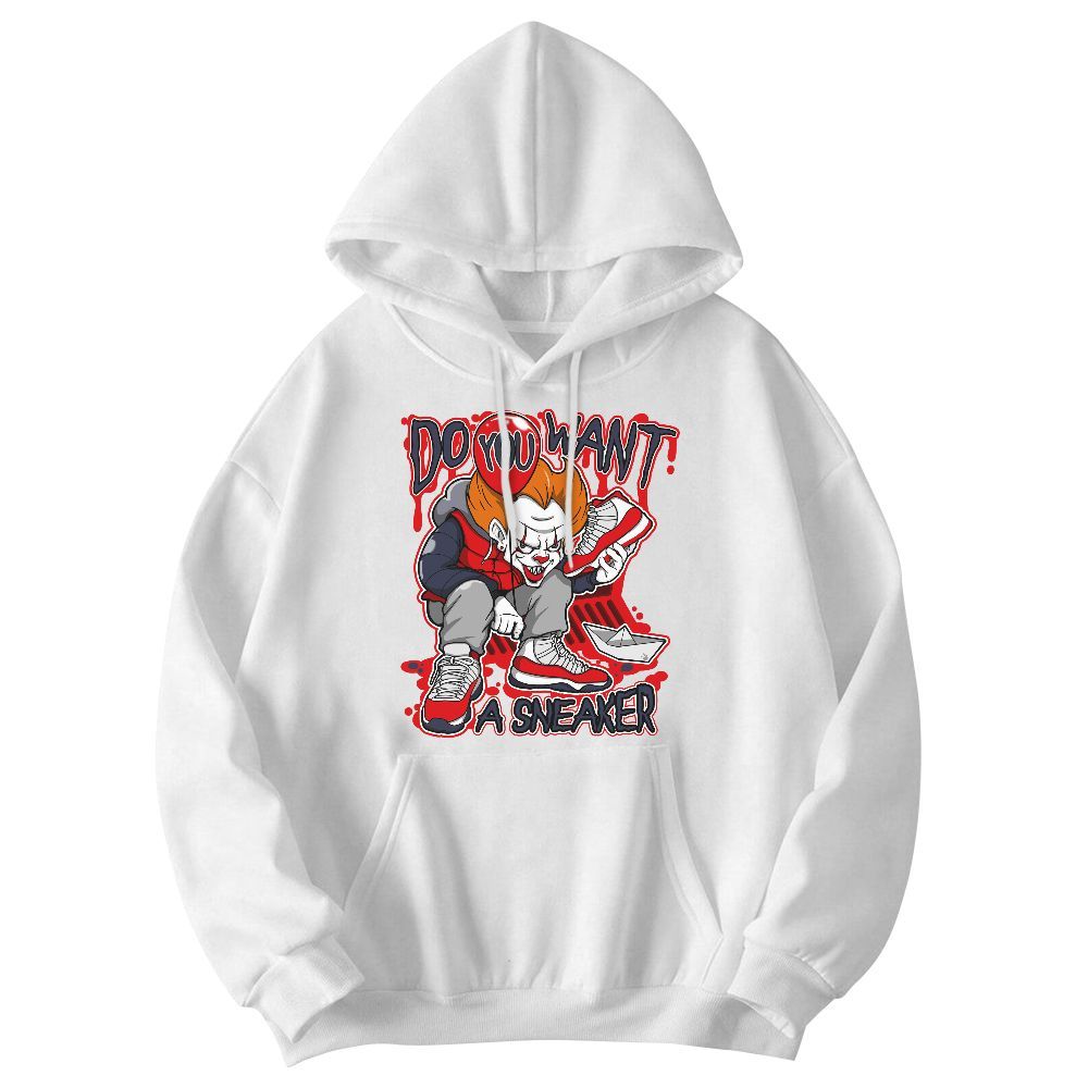 Sweatshirt To Match Low OG Howard University 1s - Clown Scary Sneakers Halloween Graphic Graphic