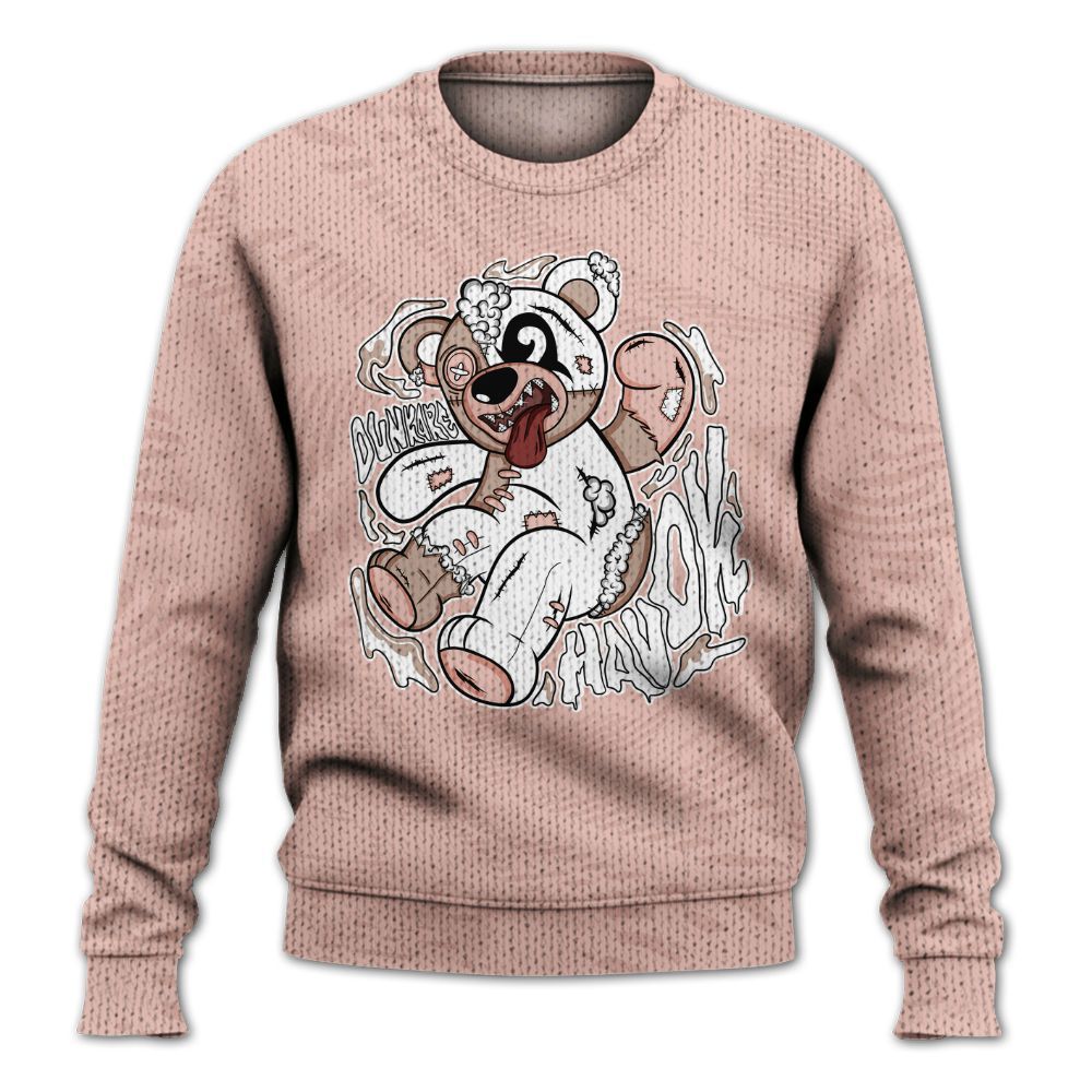 Knitted Sweater To Match Dunk Low Pink Velvet - Havok Bear