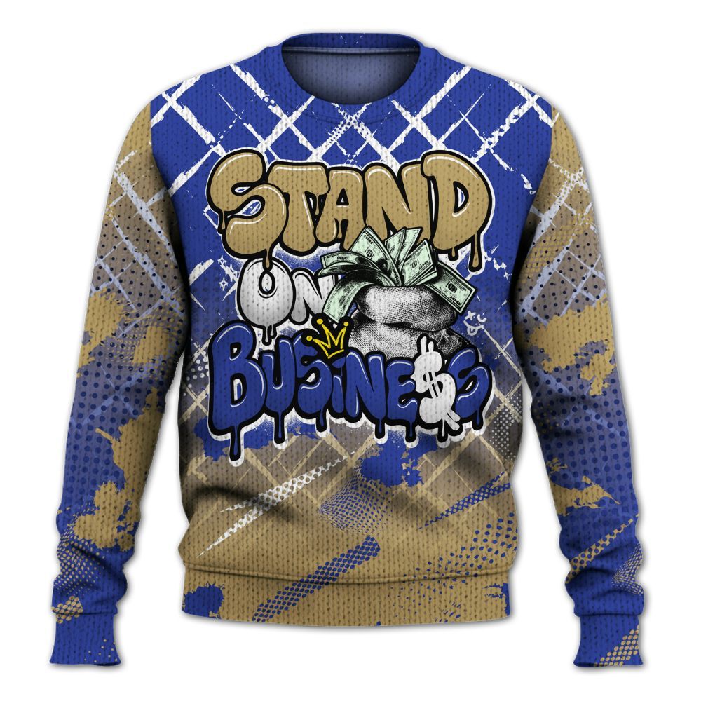 Knitted Sweater To Match Air 180 Concord - Halftone Stand Business Dripping