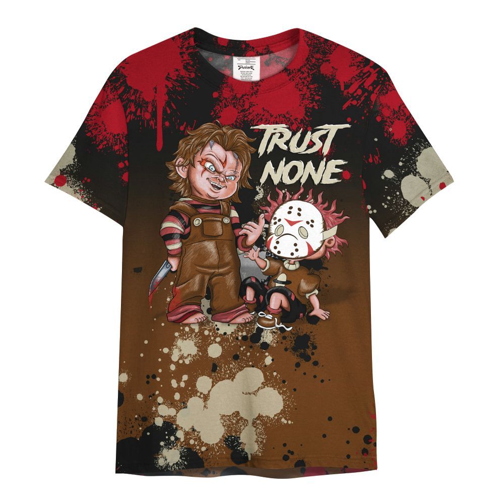 Shirt To Match Archaeo Brown 5s - Trust No One Scary All Over Print