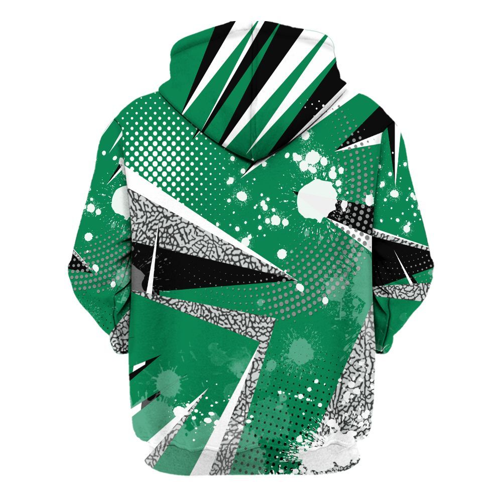 Hoodie To Match Pine Green 3s - Poly Trust No One Dripping All Over Print