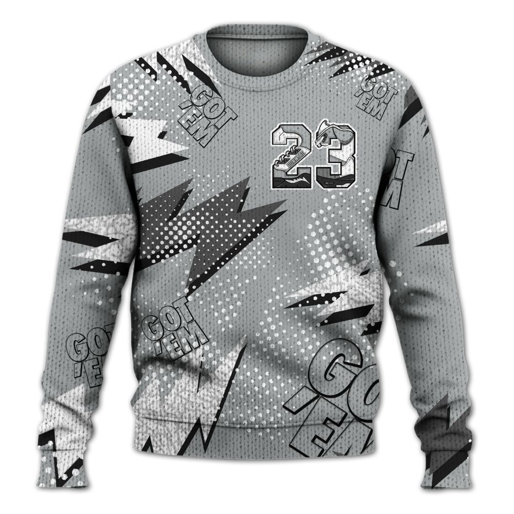 Sweater To Match Retro Pure Money 3s - 23 Custom Name 5s Graphic