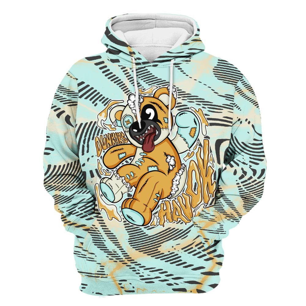Hoodie To Match Pure Platinum 4s - Havok Bear All Over Print