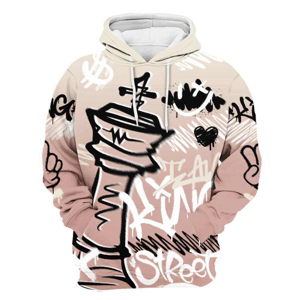 Hoodie To Match Air Force Low 1 Arctic Orange - Street King Chess Streetwear All Over Print