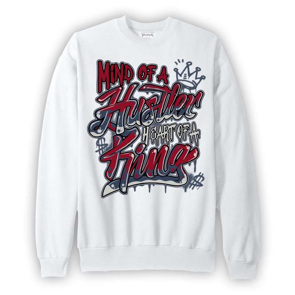 Sweatshirt To match Retro Olympic 6s Sweatshirt - Mind Of Hustlers Heart King Graphic Graphic