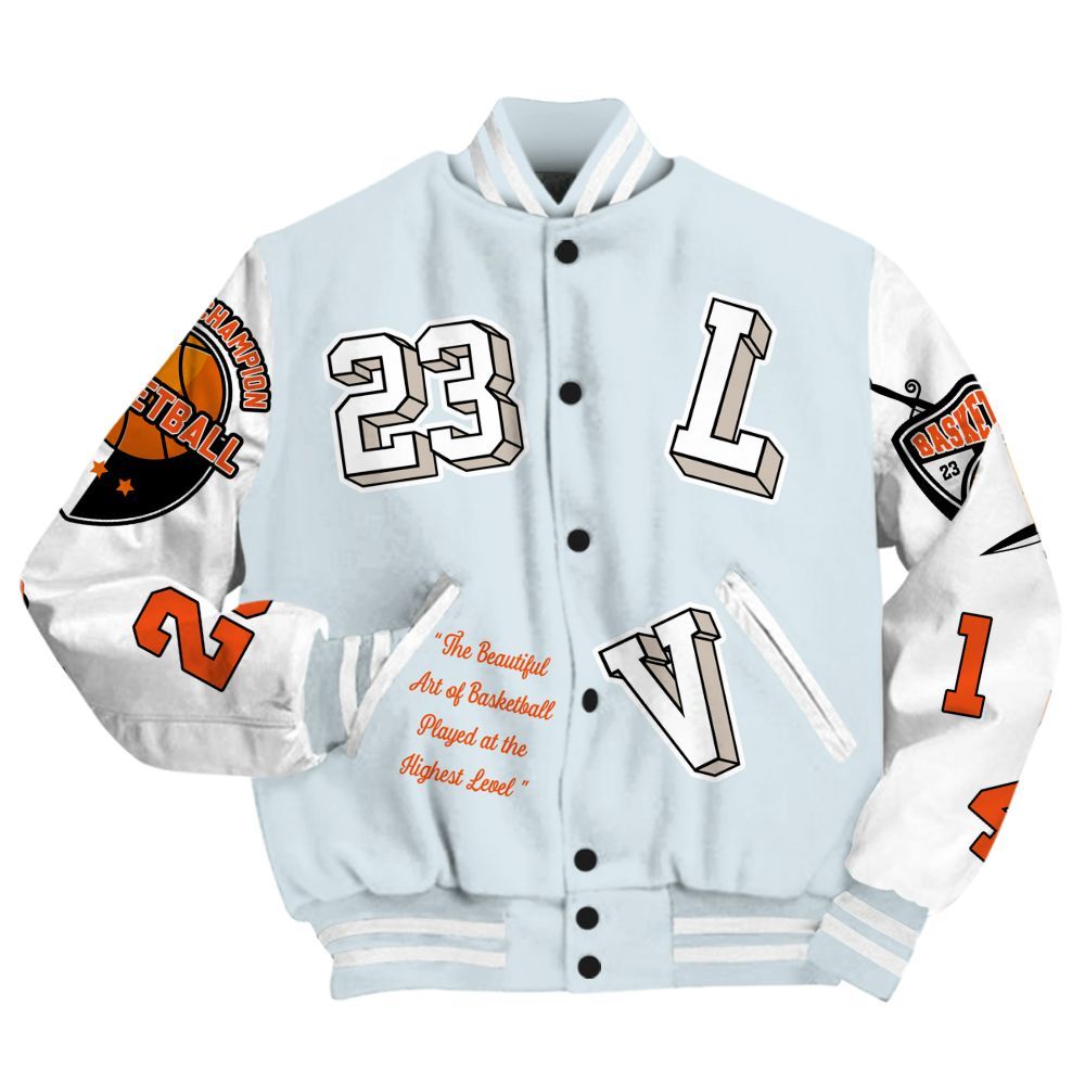 Varsity Jacket To Match High OG Alaska 1s - The GOAT Got Em All Over Print