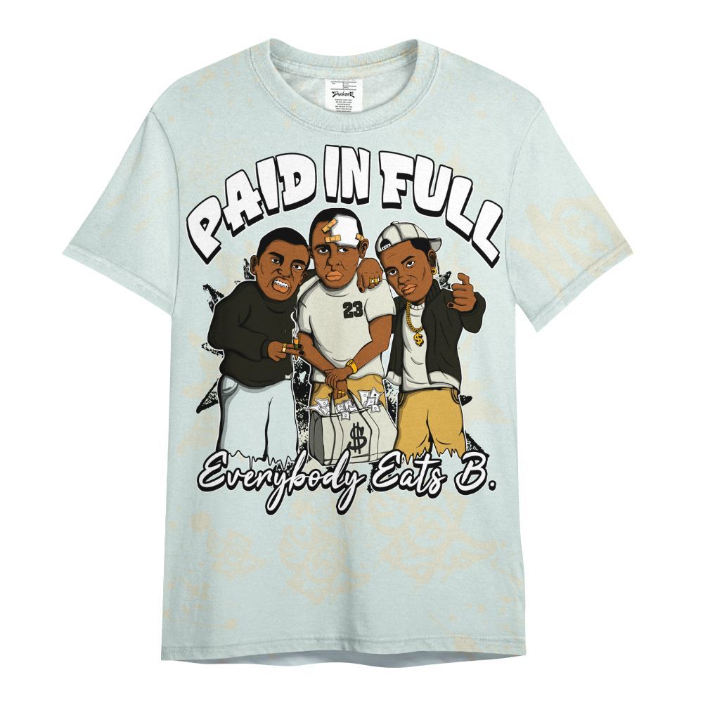 Shirt To Match Pure Platinum 4s - Everybody Paid In Full Crayon All Over Print