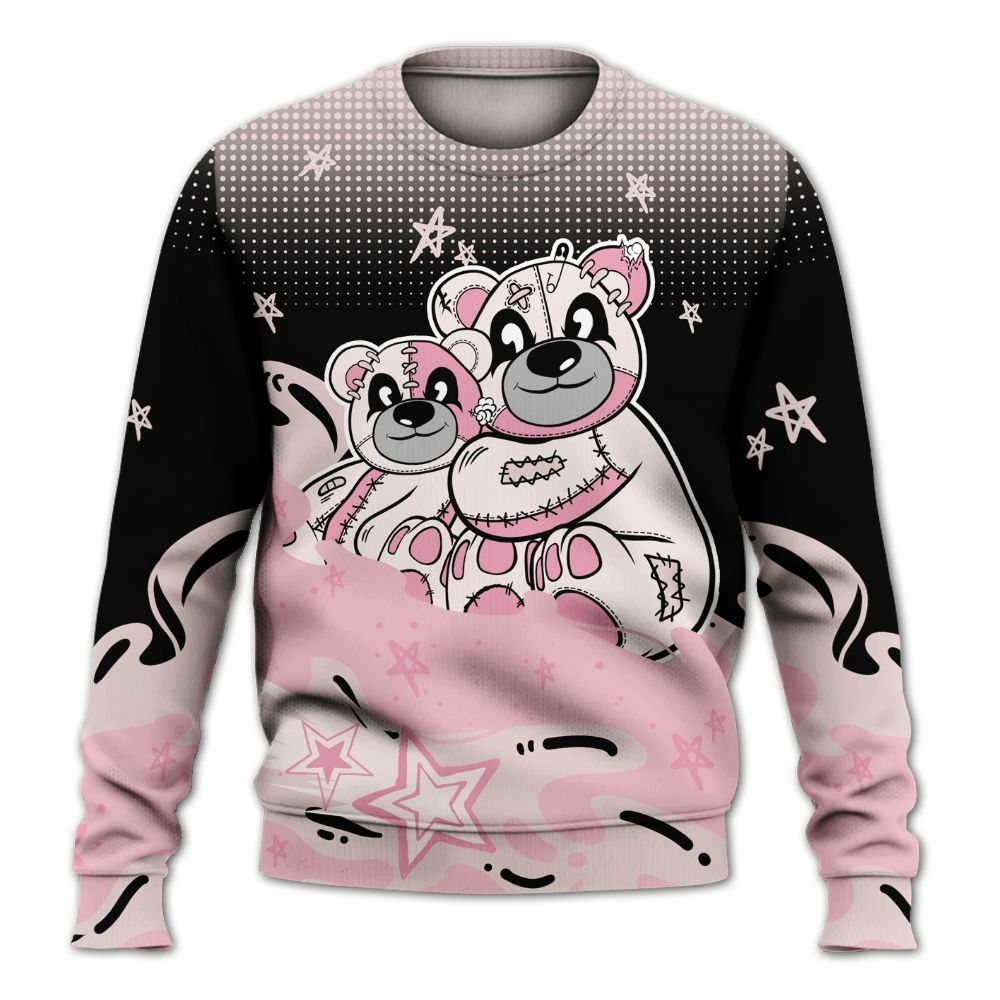 Sweatshirt To Match Dunk Low KD 17 Aunt Pearl - Sincere Fondness Bear Stars All Over Print