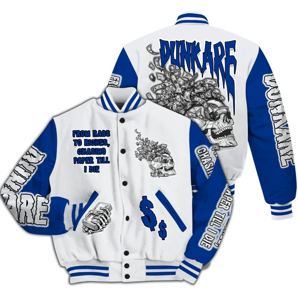 Varsity Jacket To Match Dunk Low Tennis Classic - From Rags To Riches All Over Print