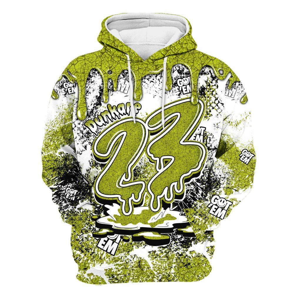 Hoodie To Match Dunk Low QS Halloween Skull - Dripping 23 Drip All Over Print