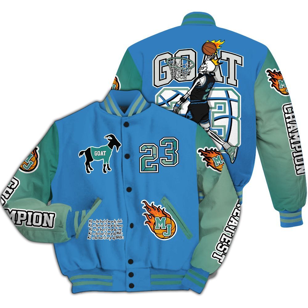 Varsity Jacket To Match Low Carolina 17s - 23 G.0.A.T Jump Up Basketball All Over Print