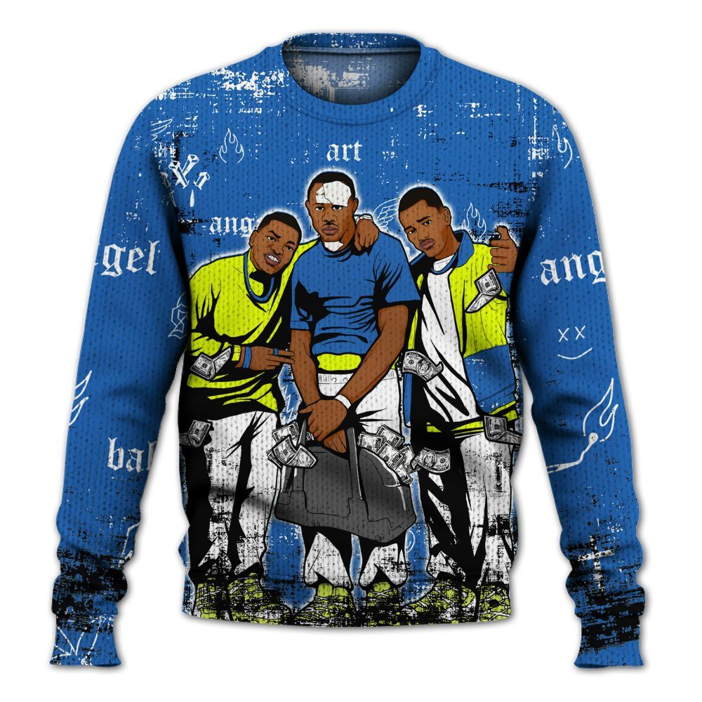 Sweater To Match Griffey Max 1 Varsity Royal - Paid In Full Money Graphic