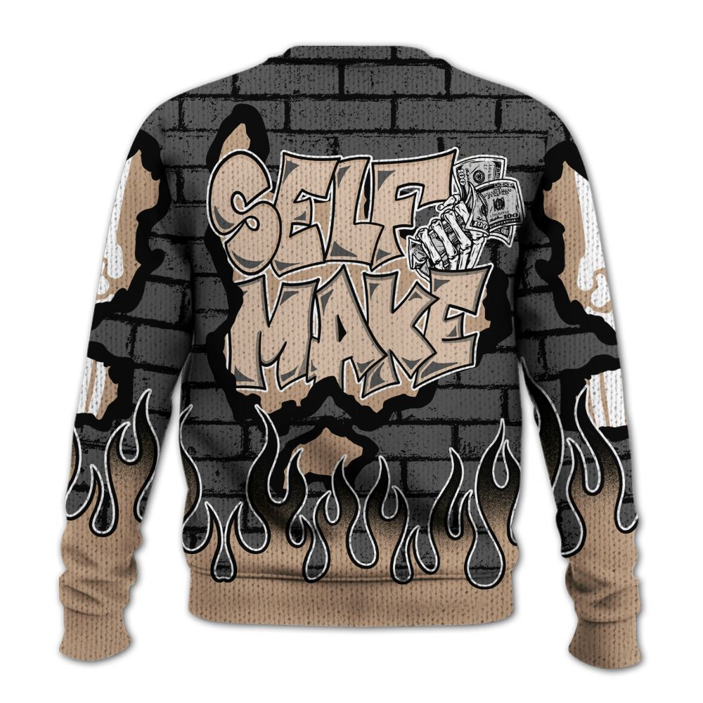 Knitted Sweater To Match Kobe 9 EM Mamba - Self Make Skeleton Crashed