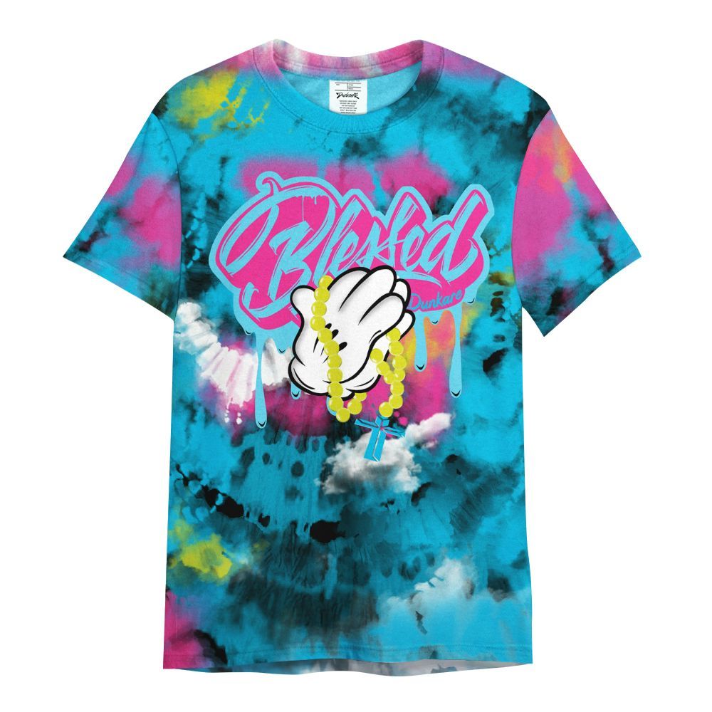 Shirt To Match Tokyo Nights Stewie 3s - God Blessed Tie Dye All Over Print