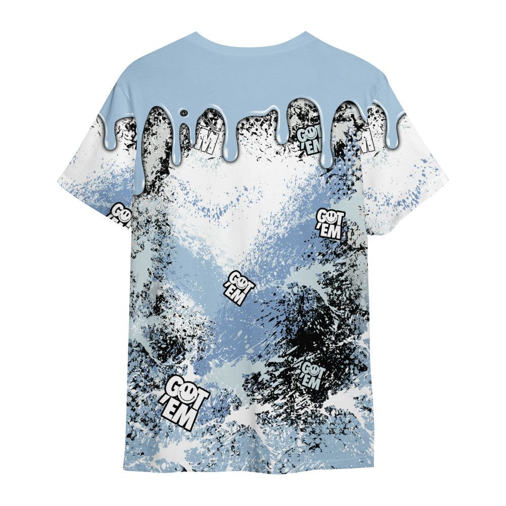 Shirt To Match Forget Me Not 4s - Dripping 23 Drip All Over Print