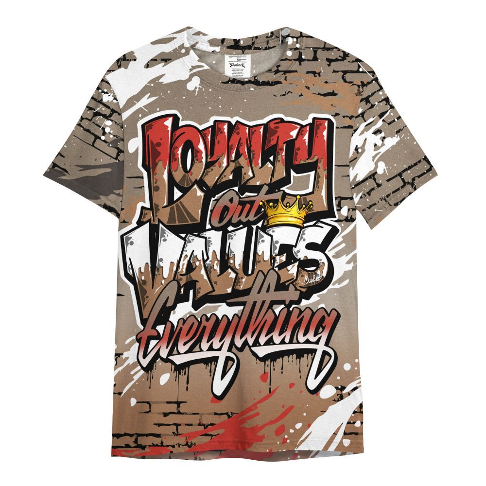 Shirt To Match Air Max Rocky Distressed - Values Of Loyalty Drip All Over Print