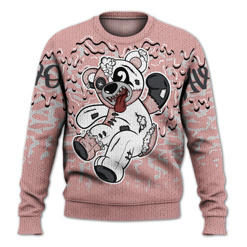 Knitted Sweater To Match Red Stardust 3s - Havok Bear Dripping