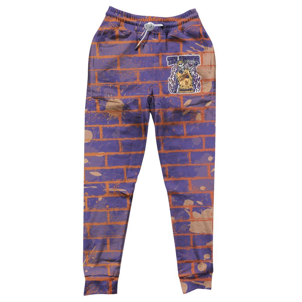 Sweatpant To Match Book Sunset 1s - Allen Answer Skeleton Brick All Over Print