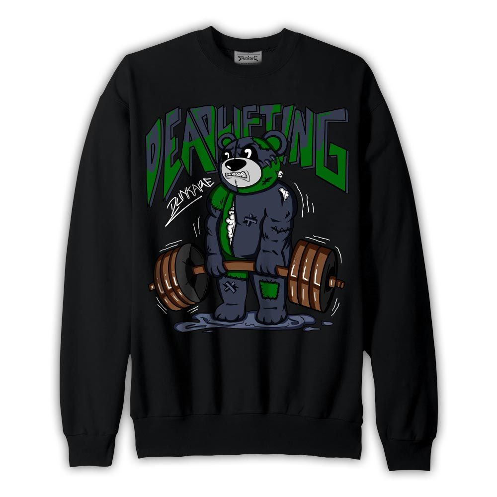 Sweatshirt To match Midnight Navy 13s Sweatshirt - Deadlifting Bear Graphic