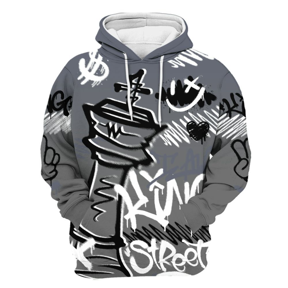 Hoodie To Match Cool Grey 6s - Street King Chess Streetwear All Over Print