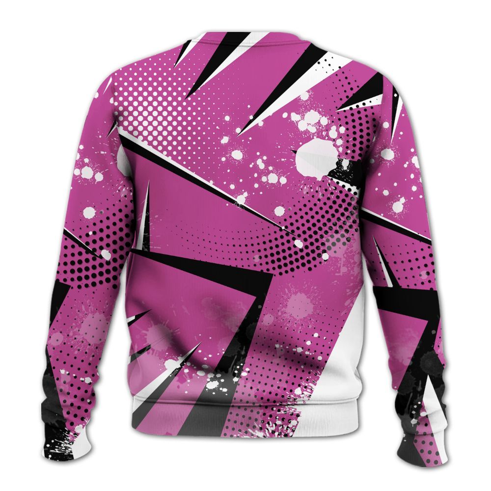 Sweatshirt To Match Dunk Low Active Fuchsia - Poly Trust No One Dripping All Over Print