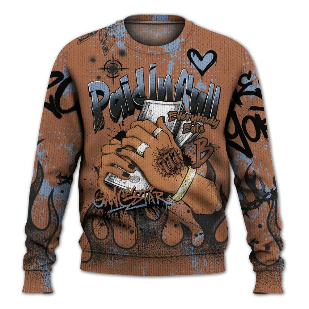 Sweater To Match Air Foamposite Metallic Copper - Paid In Full Lucky Graphic