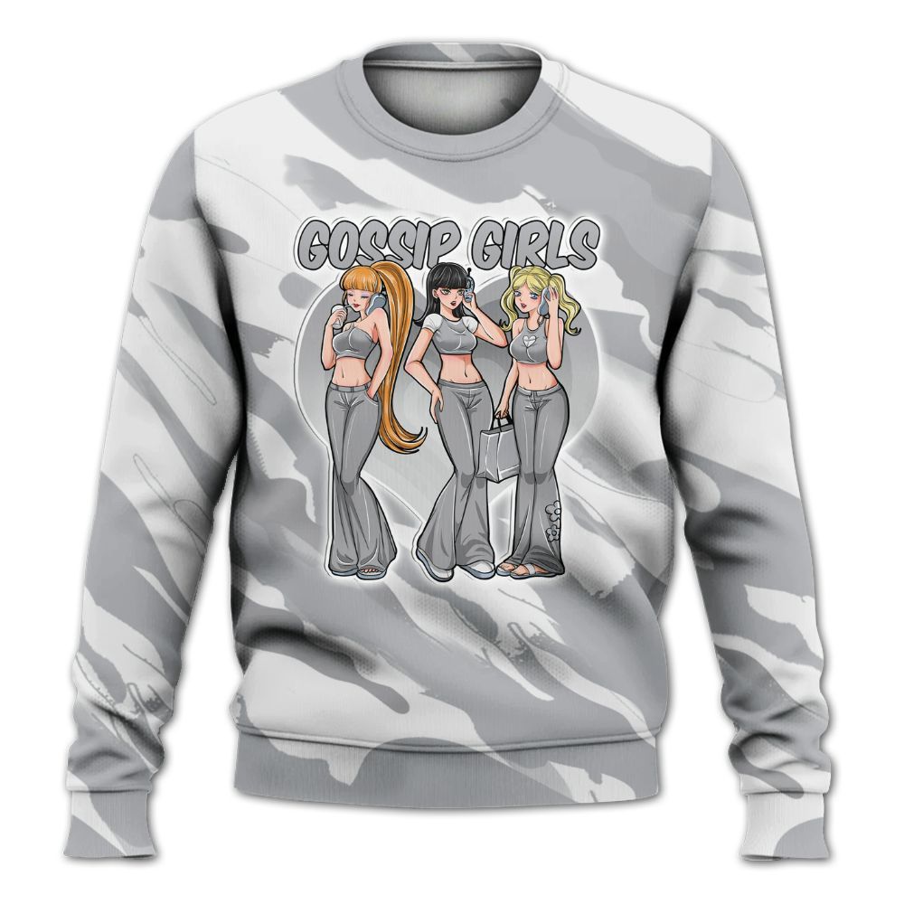 Sweatshirt To Match Low OG Wolf Grey 1s - Gossip'Girls All Over Print