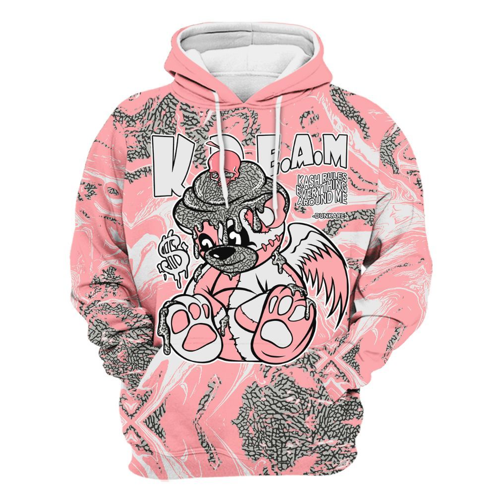 Hoodie To Match Retro Wings 3s - Loot Bear Liquid All Over Print